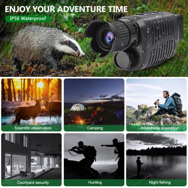 High-Performance Monocular Night Vision Device, 300M range - Image 2