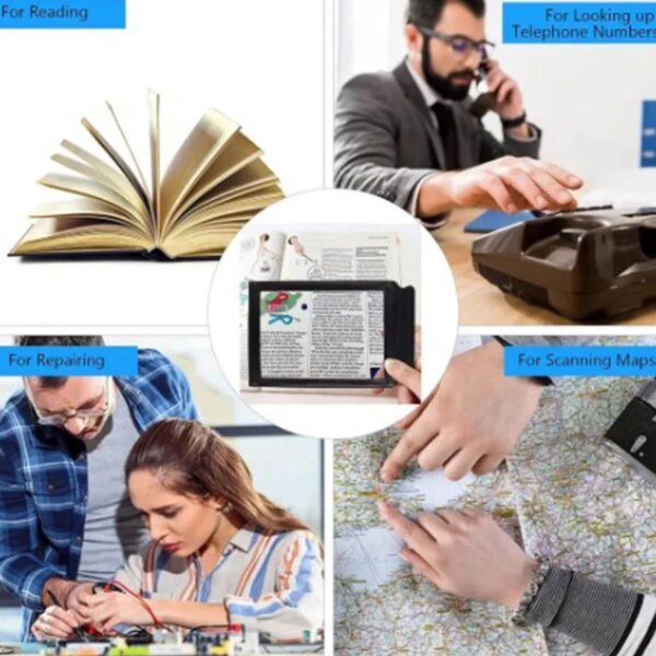 Portable A4 Full Page Magnifier | 3X Reading Lens for Books & Newspapers | Travel Buddy - Image 3